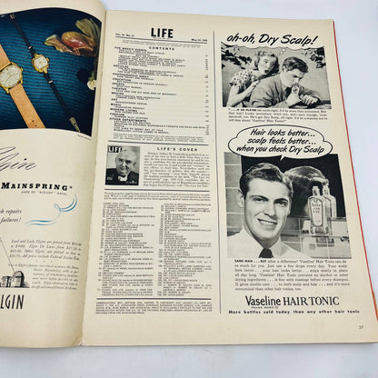 Life Magazine May 24, 1948 Vandenberg Churchill Fashion Elie Nadelman TD5