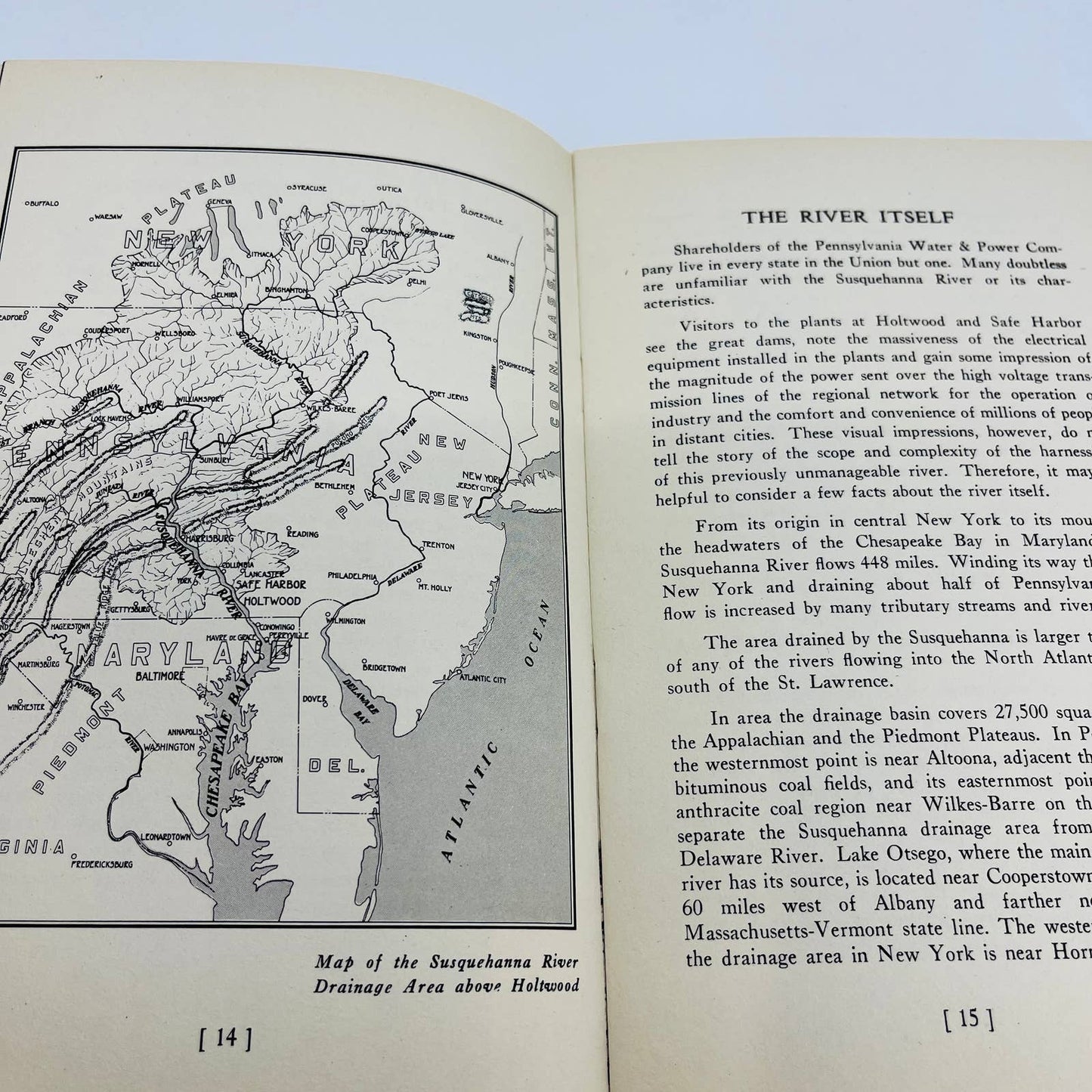 1949 Hydroelectric Power Development Susquehanna River Booklet Holtwood PA C10