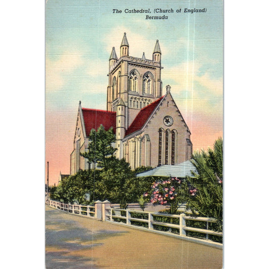 The Cathedral (Church of England) Bermuda Original Postcard P2-3