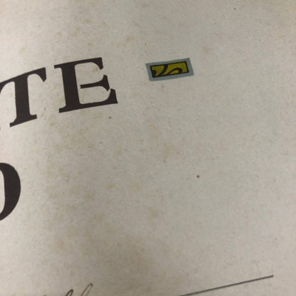 1922 Neither Absent Nor Tardy Certificate of Award Willard Lillie Austin MN