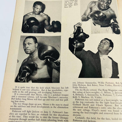 1956 July - The Ring Boxing Magazine Rocky Marciano Joey Giambra Robinson TA5