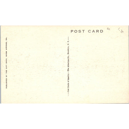 Interior of Private Winter Pool Warm Springs Georgia Original Postcard P3-3