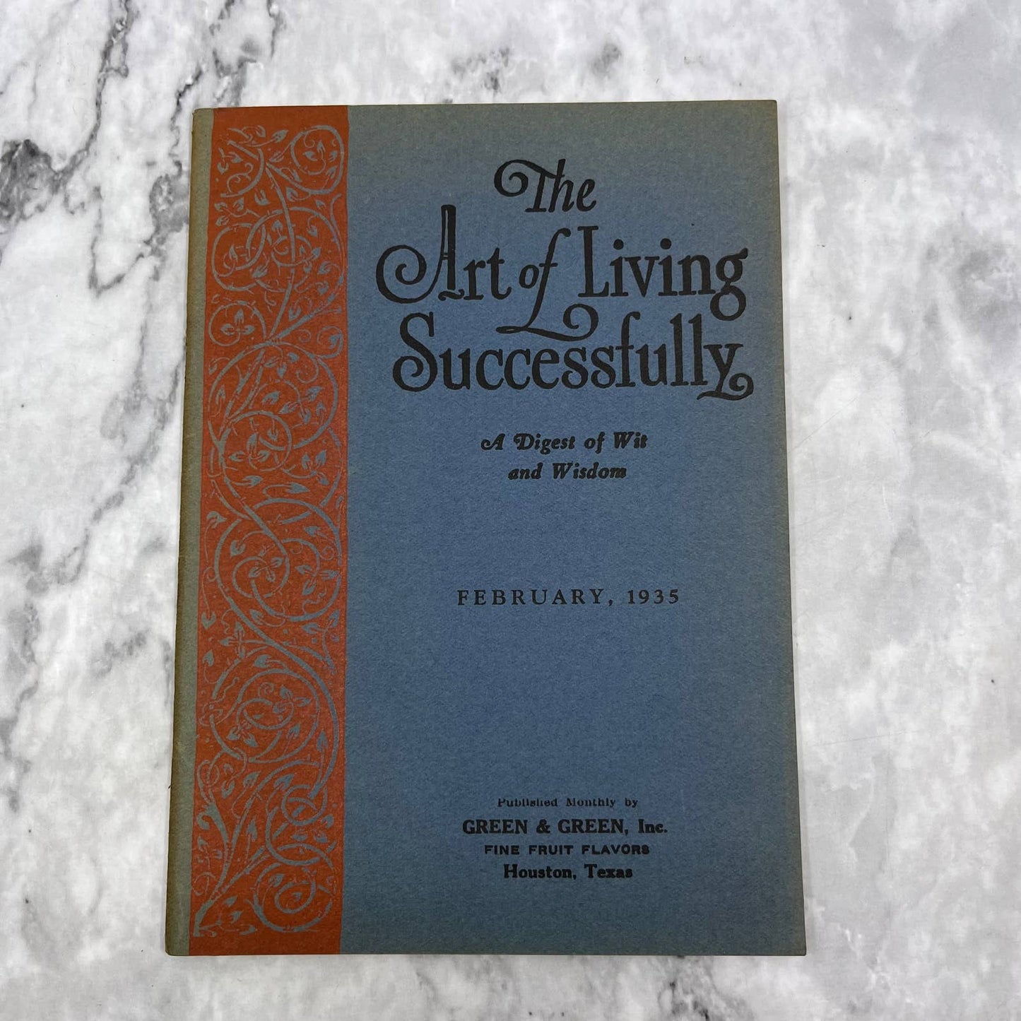 1935 Feb The Art of Living Successfully A Digest of Wit and Wisdom Booklet TH1