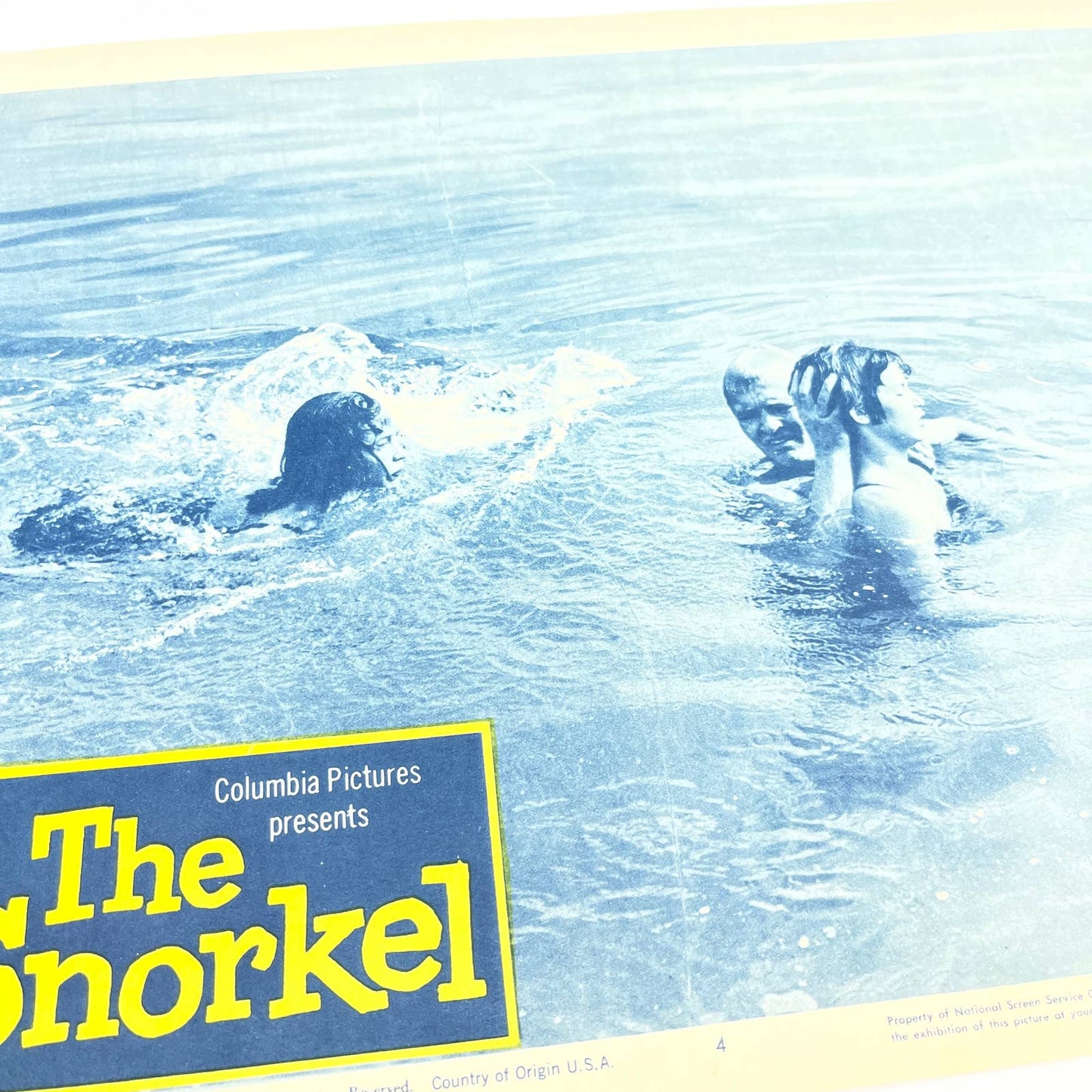 THE SNORKEL original 1958 HAMMER Lobby Card PETER VAN EYCK 11x14 4 FL4