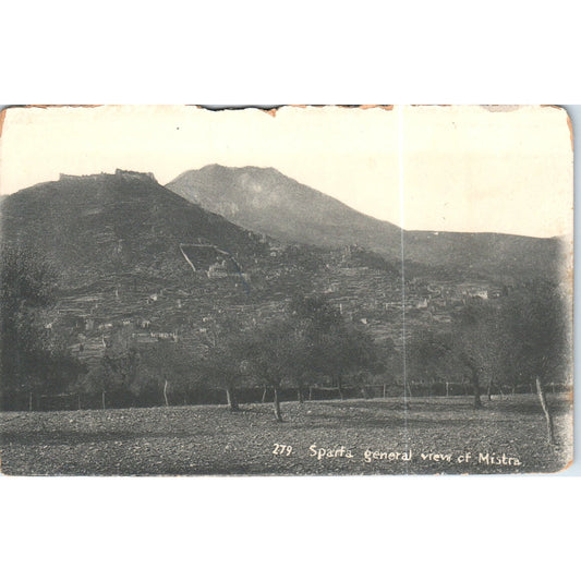 c1910 Sparta General View of Mistra RPPC Original Postcard P2-4