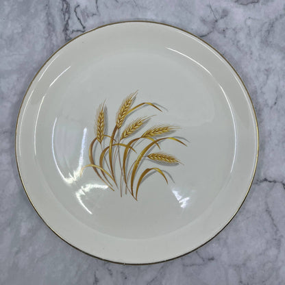Vtg Cunningham & Pickett China Dinner Plate 9" Golden Wheat 22k Gold Trim TI8