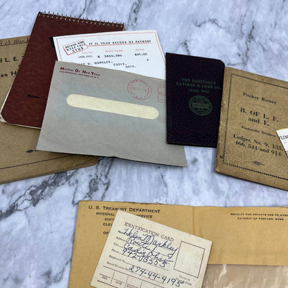 1917-1965 Huge Genealogy Lot Ray & Helen Markley Cadiz Ohio TJ8