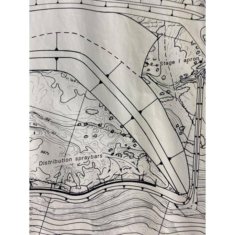 1987 London Mine Geological Mining Venture Map Boulder CO RU1