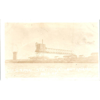 Antique Postcard RPPC US Naval Station Guantanamo Cuba SE8