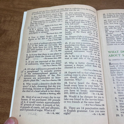 1969 Teasers and Tests from the Reader’s Digest Brain Teaser Booklet A8