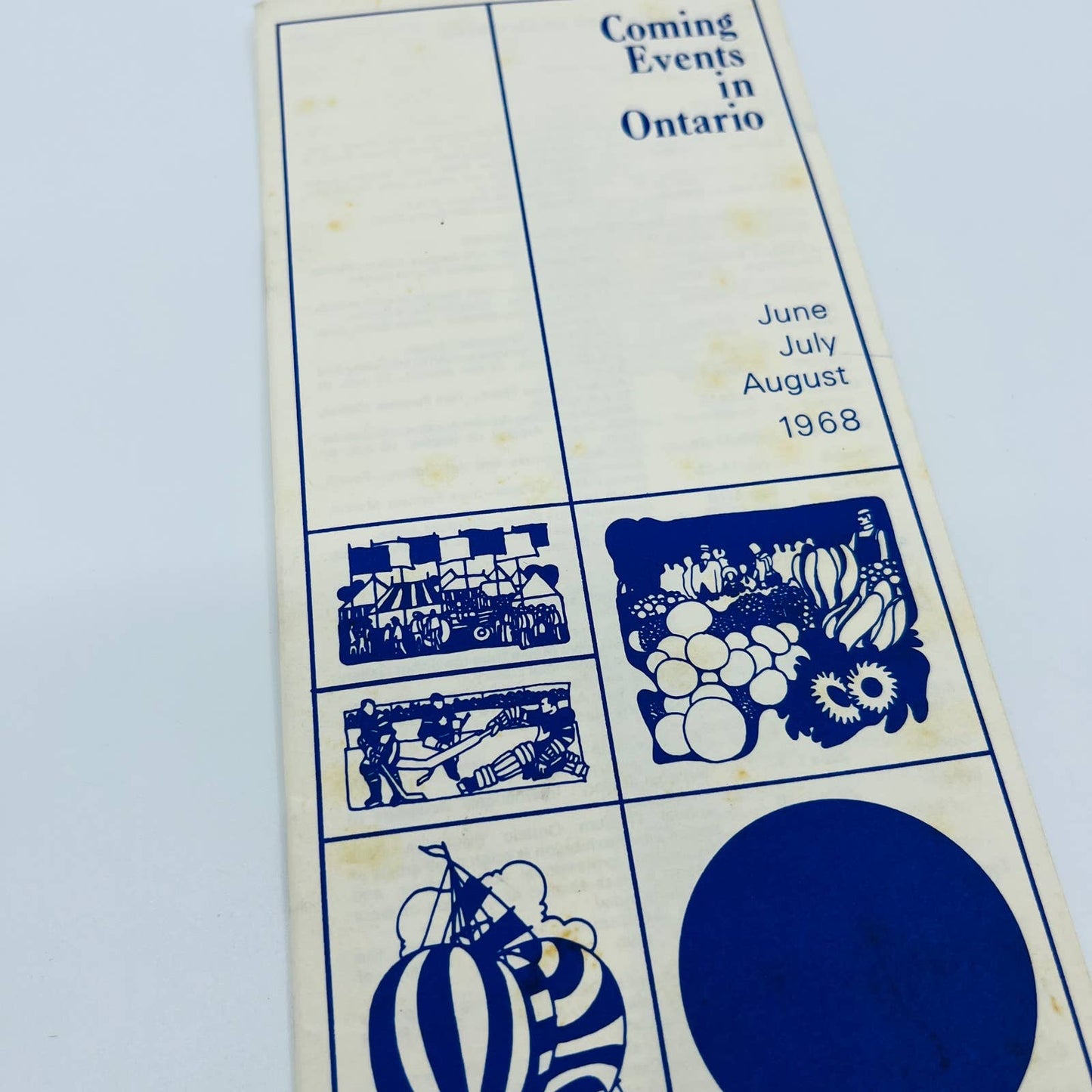 1968 June July August COMING EVENTS IN ONTARIO Brochure Booklet C2