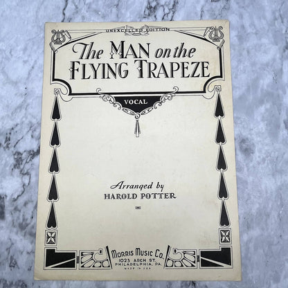 The Man on the Flying Trapeze Harold Potter 1933 Sheet Music TK2-SM2