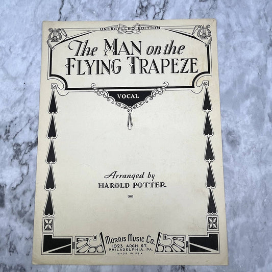 The Man on the Flying Trapeze Harold Potter 1933 Sheet Music TK2-SM2