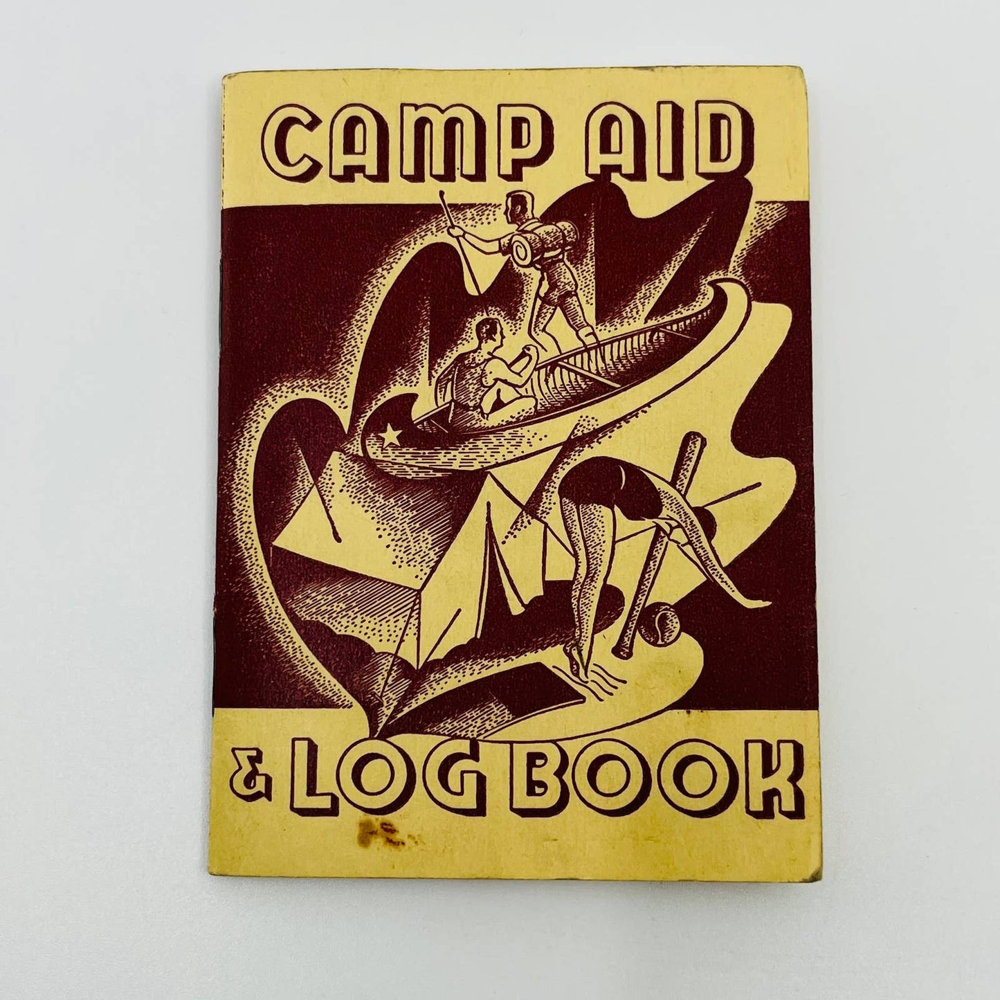 1942 Camp Aid & Log Book Spirit Lake Scout Camp WA Mt. St. Helen Red SC2