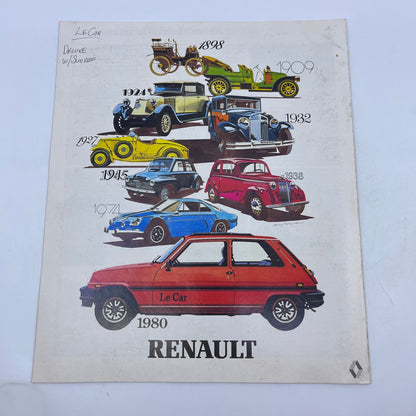 1980 Renault LeCar Original Dealer New Car Showroom Brochure V40-4