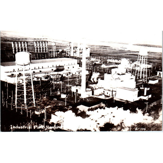 Antique Postcard RPPC Industrial Plant Hanford Washington TD9
