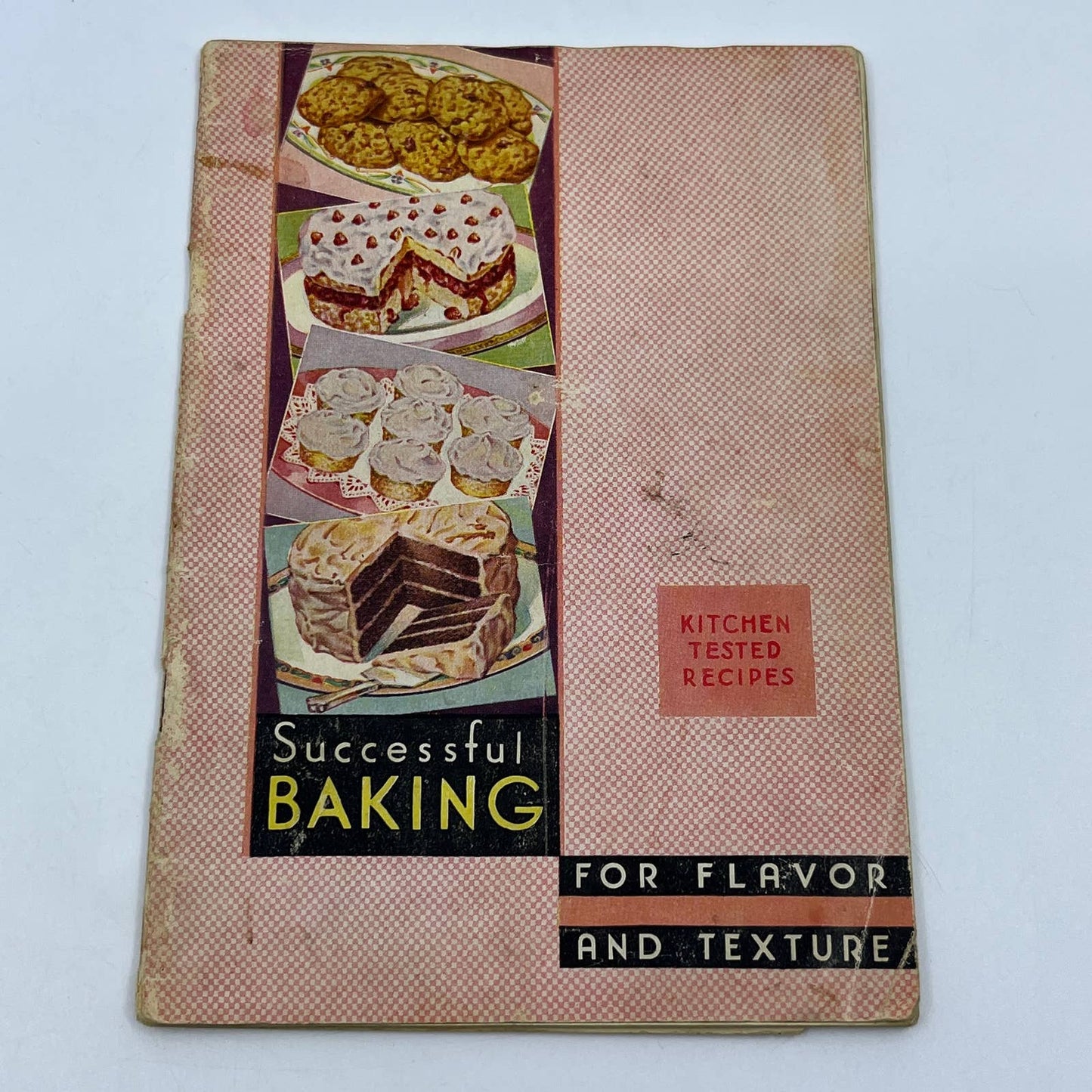 Vtg 1934 Arm & Hammer Successful Baking Cow Brand Soda Recipe Cookbook TG6