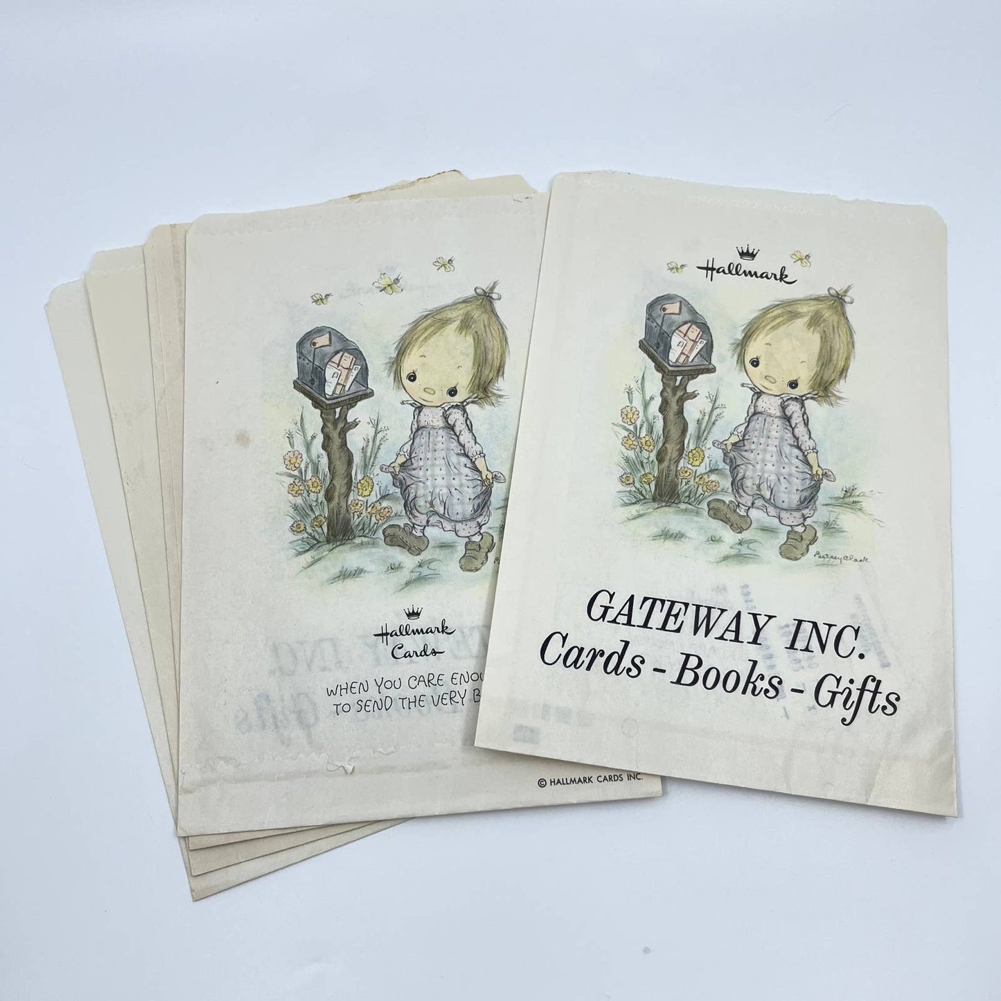 1970s Lot of 5 Hallmark Precious Moments Gift Bags Gateway Inc. Cards-Gifts TE2