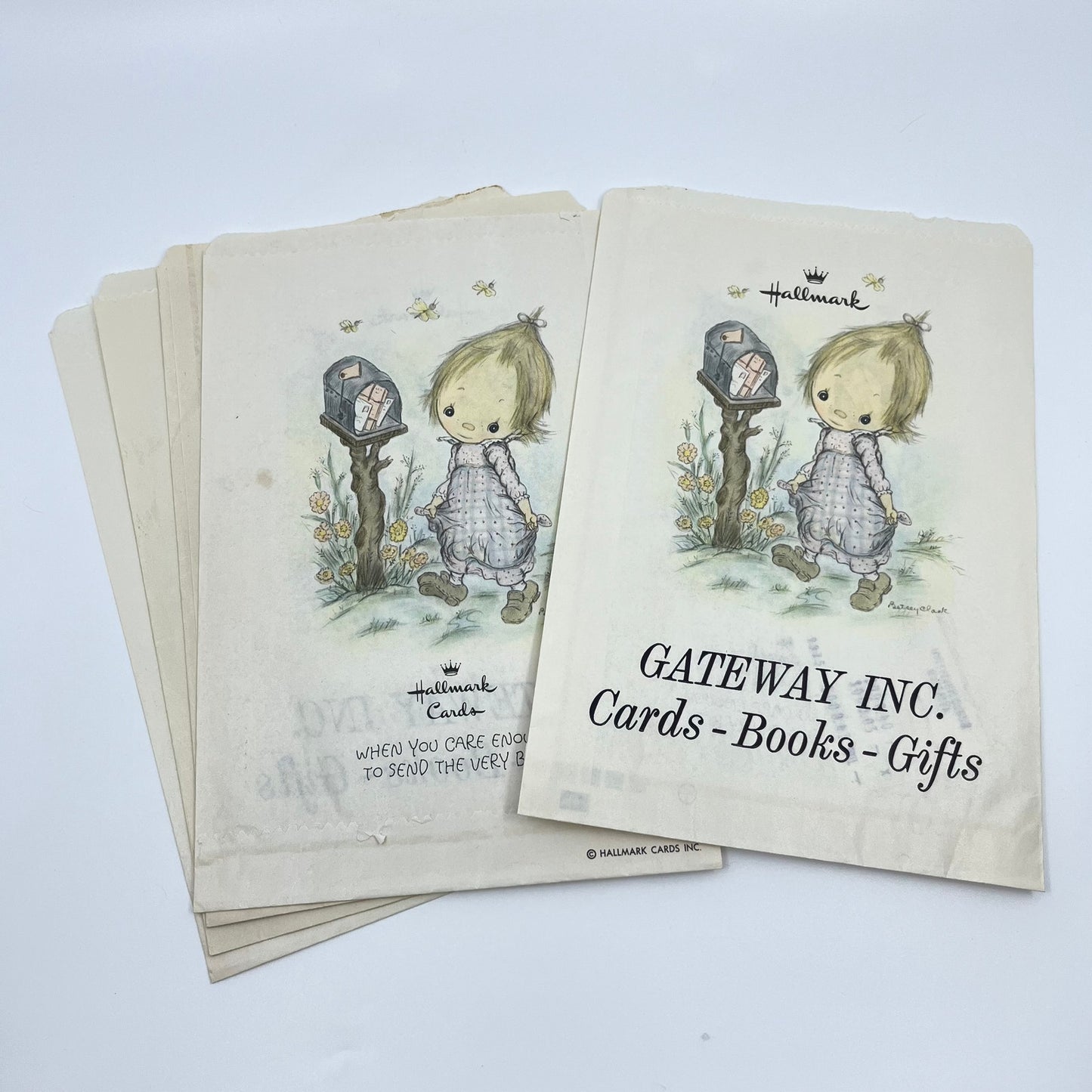 1970s Lot of 5 Hallmark Precious Moments Gift Bags Gateway Inc. Cards-Gifts L1-3