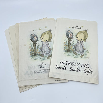 1970s Lot of 5 Hallmark Precious Moments Gift Bags Gateway Inc. Cards-Gifts L1-3