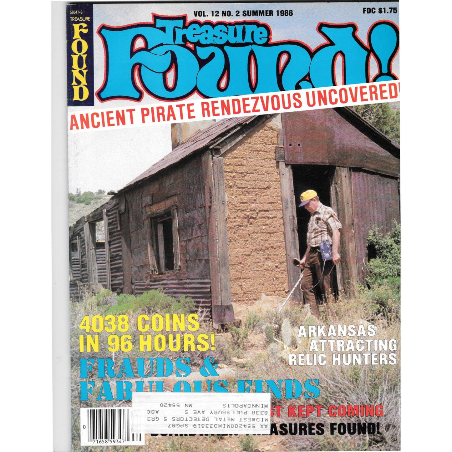 Treasure Found! Magazine 1986 Summer Metal Detecting Gold Diamonds M2