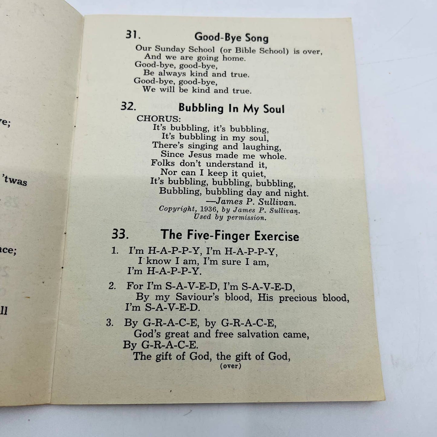 1939 Salvation Songs for Children Christian Song Booklet SA7