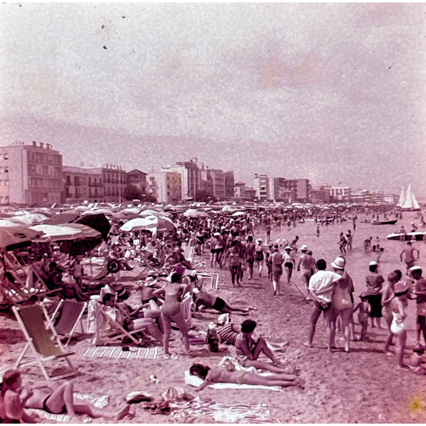 1960s Riviera Adriatica Italy Travel Slide Set of 5 2x2 Slides TK2-S4-6