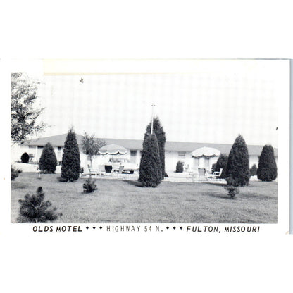 Olds Motel Al & Jean Olds Fulton Missouri 1960 Original Postcard TJ7-RP2