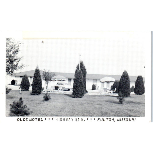 Olds Motel Al & Jean Olds Fulton Missouri 1960 Original Postcard TJ7-RP2