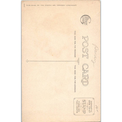 Birthday Face in Flower Purple Pansy c1910 Original Postcard TK1-27