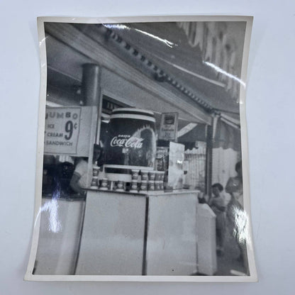 1940s 8x10 Photograph Coca-Cola Jug and Cups at a Carnival AC8