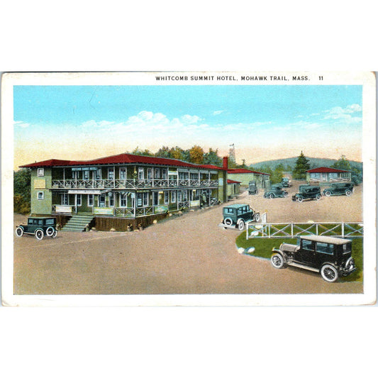 Whitcomb Summit Hotel Mohawk Trail MA - Original Postcard TJ9-P1