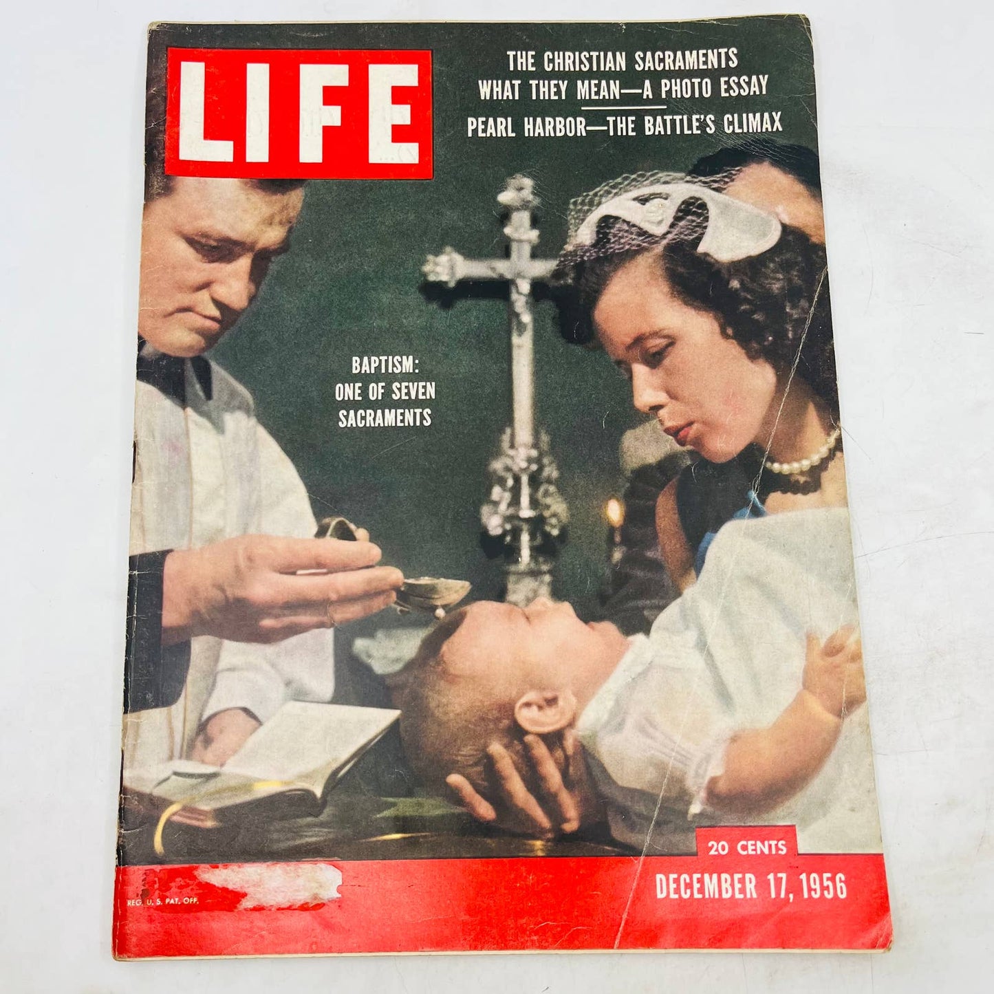 Life Magazine / December 17 1956 /  Pearl Harbor-The Battle's Climax / Baptism TA8