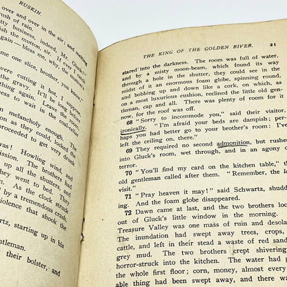 1914 Ruskin King of the Golden River Reading For Schools Lakeside Series TE2