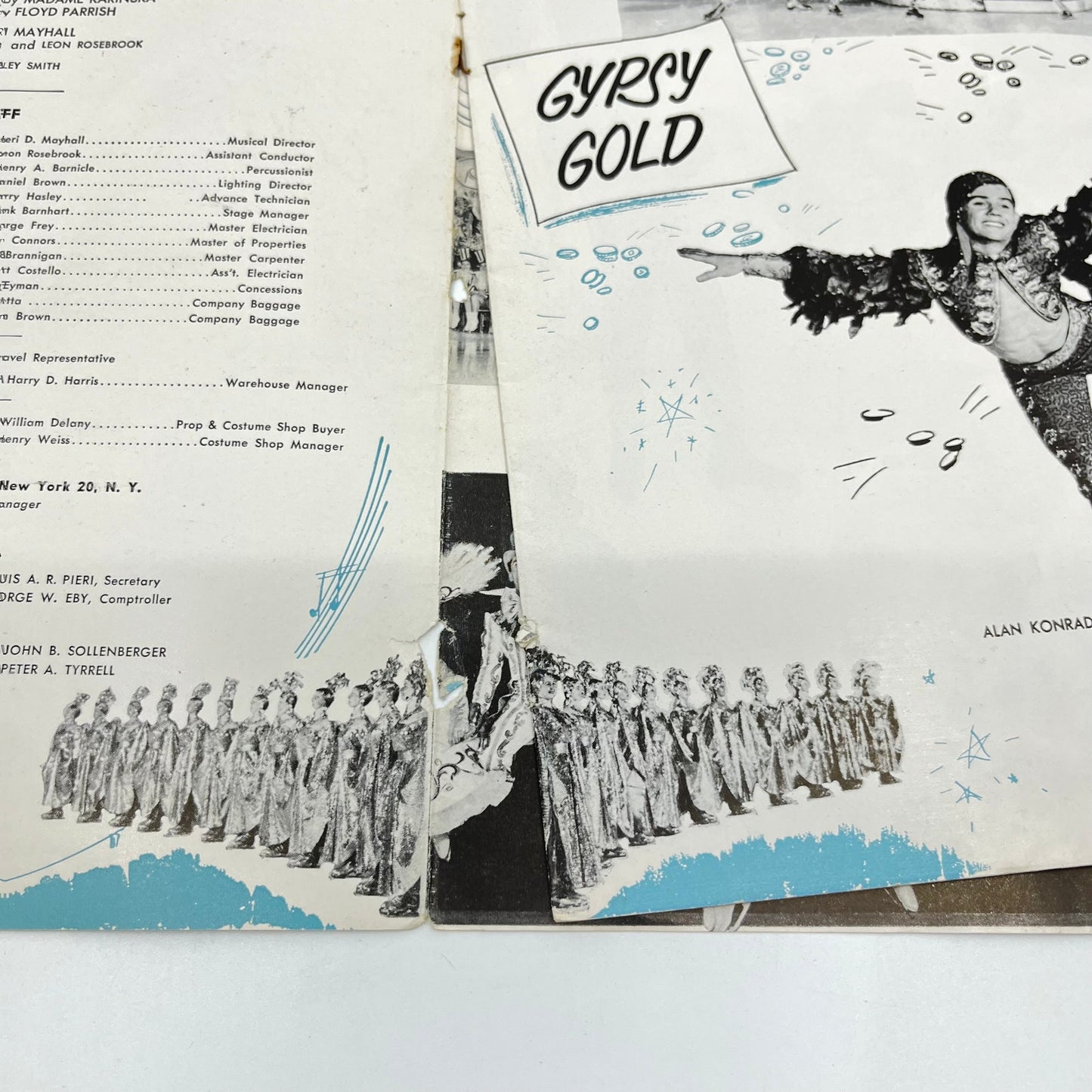 ICE CAPADES Souvenir Program WALT DISNEY CINDERELLA Joe De Mers Cover 1952 L4-3
