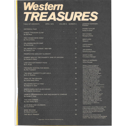 Western Treasures and Eastern Treasures Magazine Metal Detecting April 1975 M3