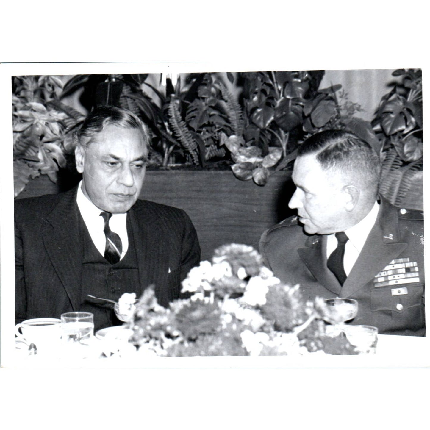 India Ambassador B.K. Nehru At Ft. Leavenworth 1963 Original Photo 5x7 TK1-P5