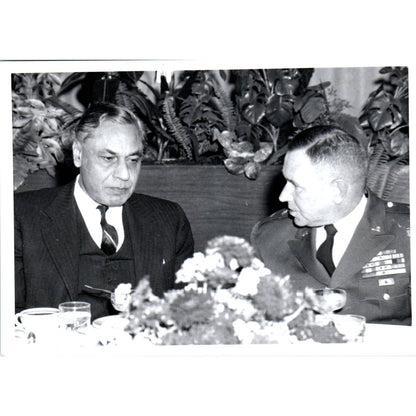 India Ambassador B.K. Nehru At Ft. Leavenworth 1963 Original Photo 5x7 TK1-P5