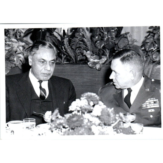 India Ambassador B.K. Nehru At Ft. Leavenworth 1963 Original Photo 5x7 TK1-P5