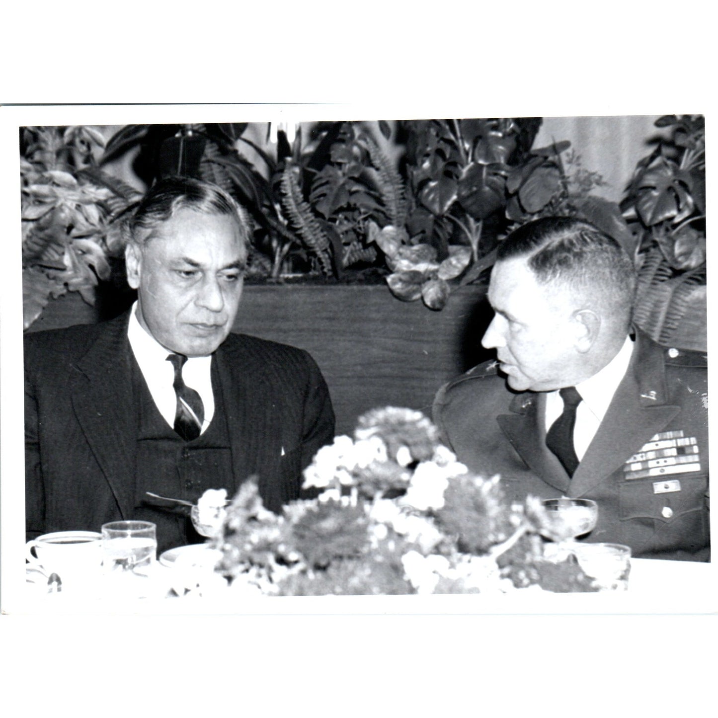 India Ambassador B.K. Nehru At Ft. Leavenworth 1963 Original Photo 5x7 B8