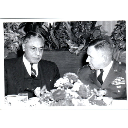 India Ambassador B.K. Nehru At Ft. Leavenworth 1963 Original Photo 5x7 B8