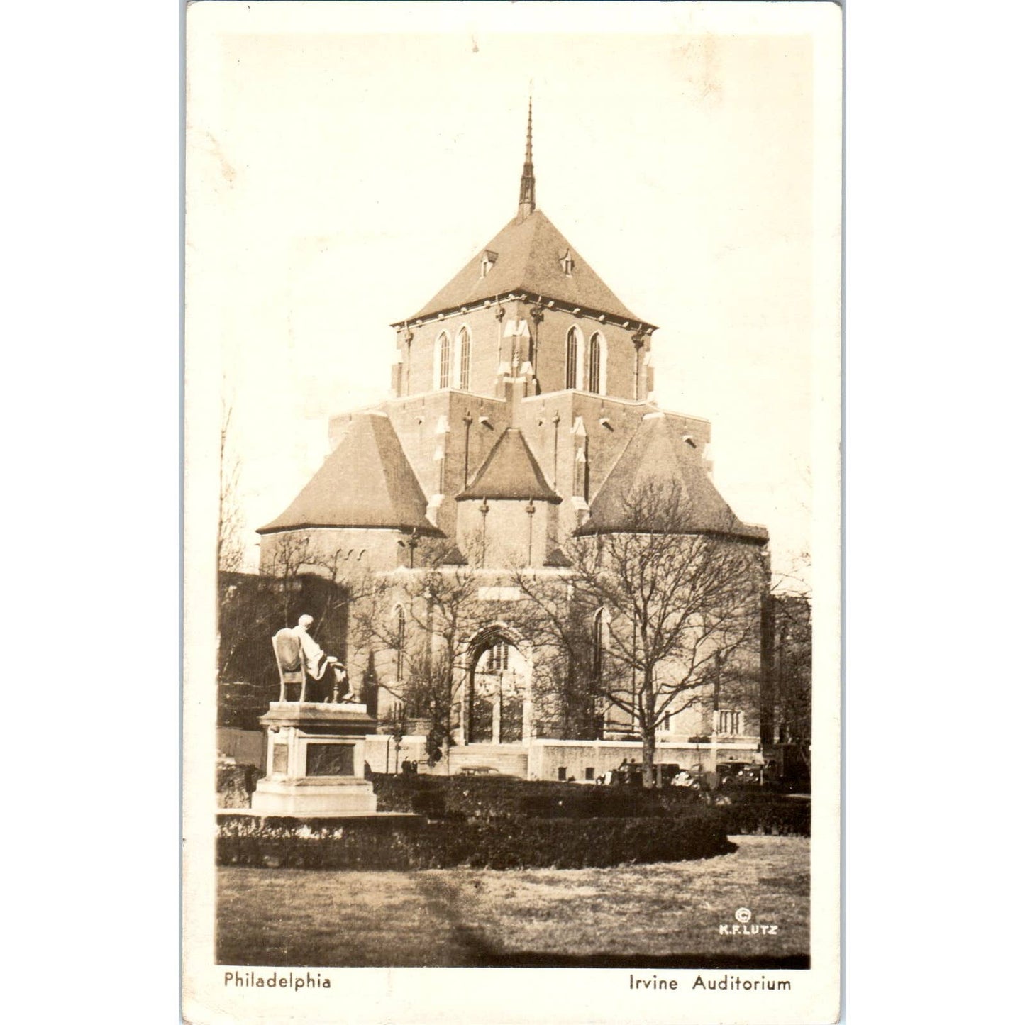 Vintage Postcard Irvine Auditorium Philadelphia PA TI1-1