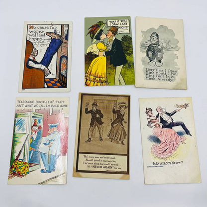 Vintage 1900-70s LOT OF 42 HUMOR Post Cards EA3