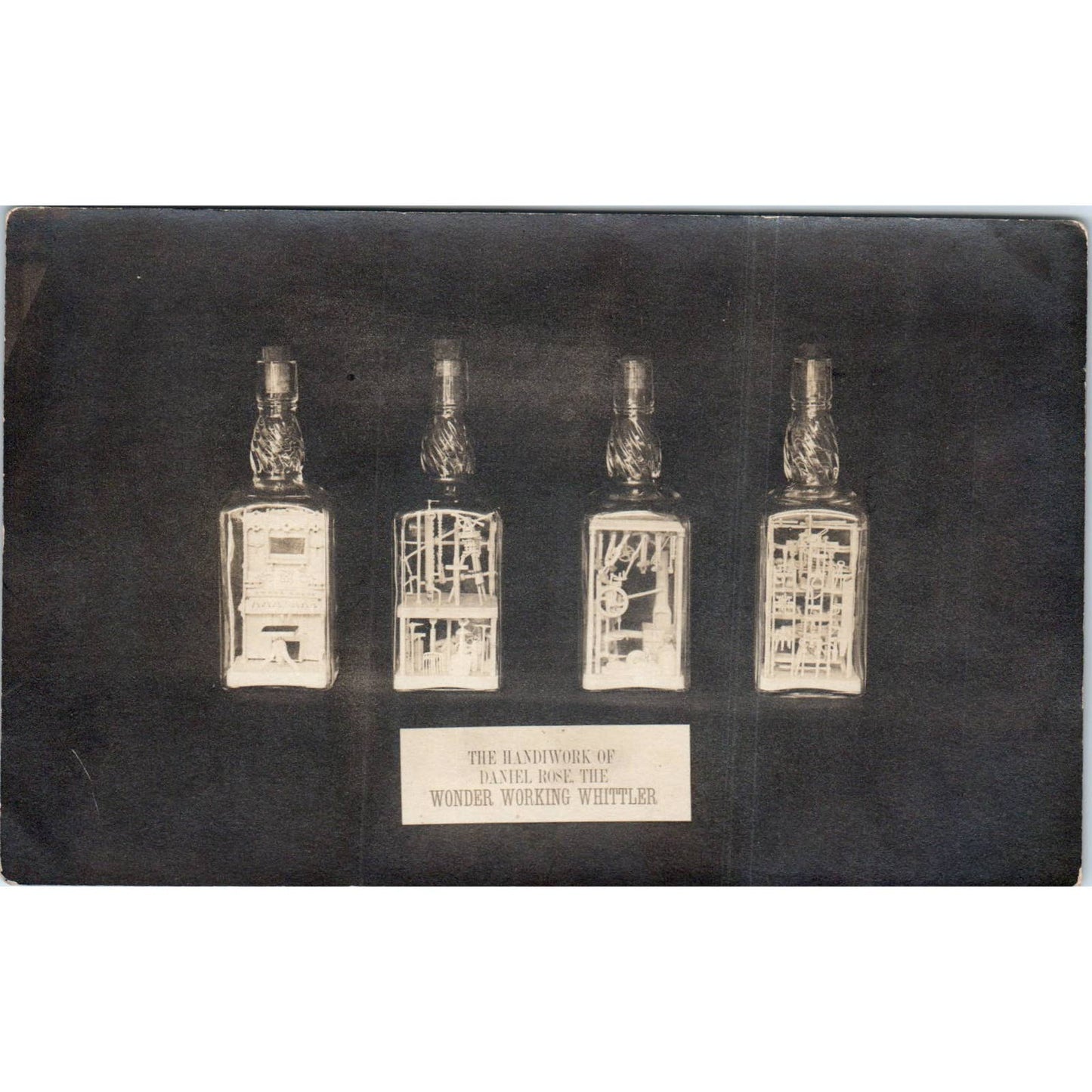 Daniel Rose The Wonder Working Whittler Bottle Diorama Original Postcard TK1-P12
