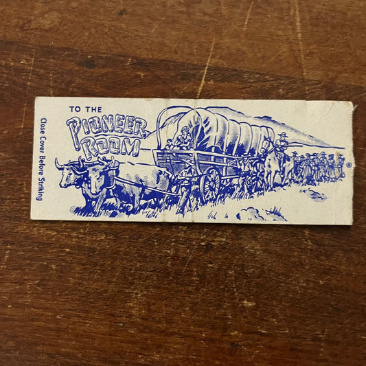 The Pioneer Room Armour At Broadway Kansas City Advertising Matchbook MM11-5