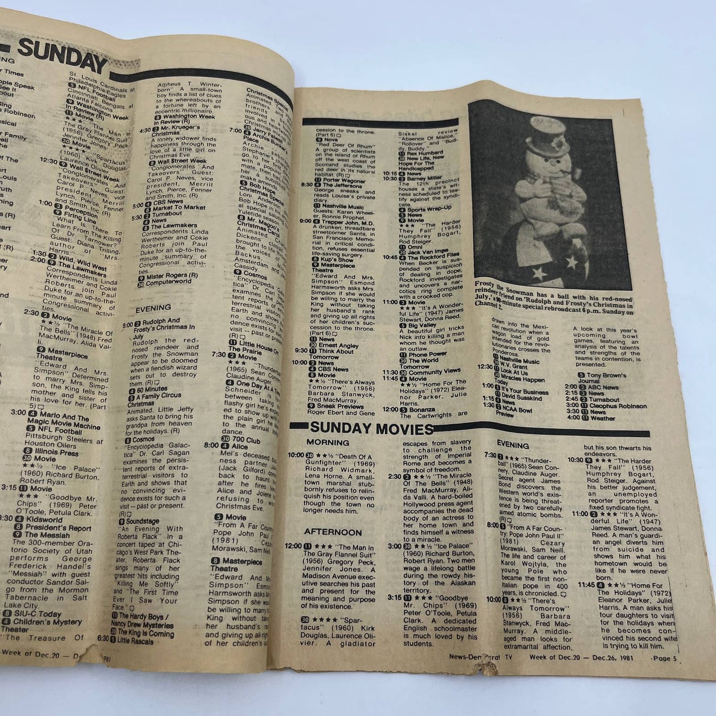 1981 Dec 20 Bellville IL News-Democrat TV Listings A Family Circus Christmas TG6