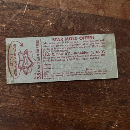 Jello Grapefruit Salad Recipe Man on Scale Advertising Matchbook Cover MM8-9