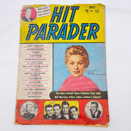Hit Parader July 1956 Mitzi Gaynor Win a Date with Elvis Doris Day TF3