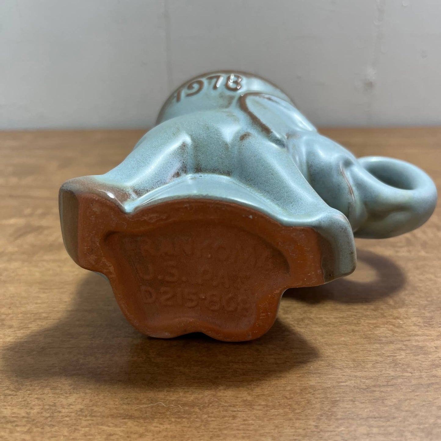 Vtg 1978 Frankoma Republican GOP Elephant Political Mug Gray Blue Glaze Ford TG7