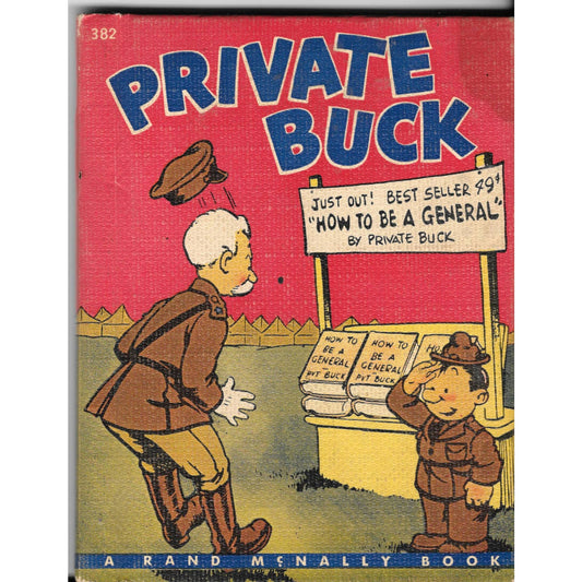 1942 WWII Private Buck Rand McNally-Military Cartoons Comic Book TJ8-1